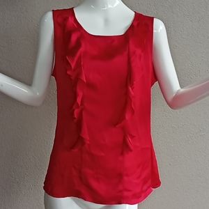 Red Basque Top